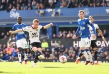 Everton 1 -3 Fulham