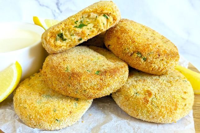 Air fryer salmon rissoles recipe