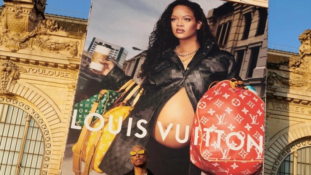 Rihanna's outfit for the Louis Vuitton Campaign