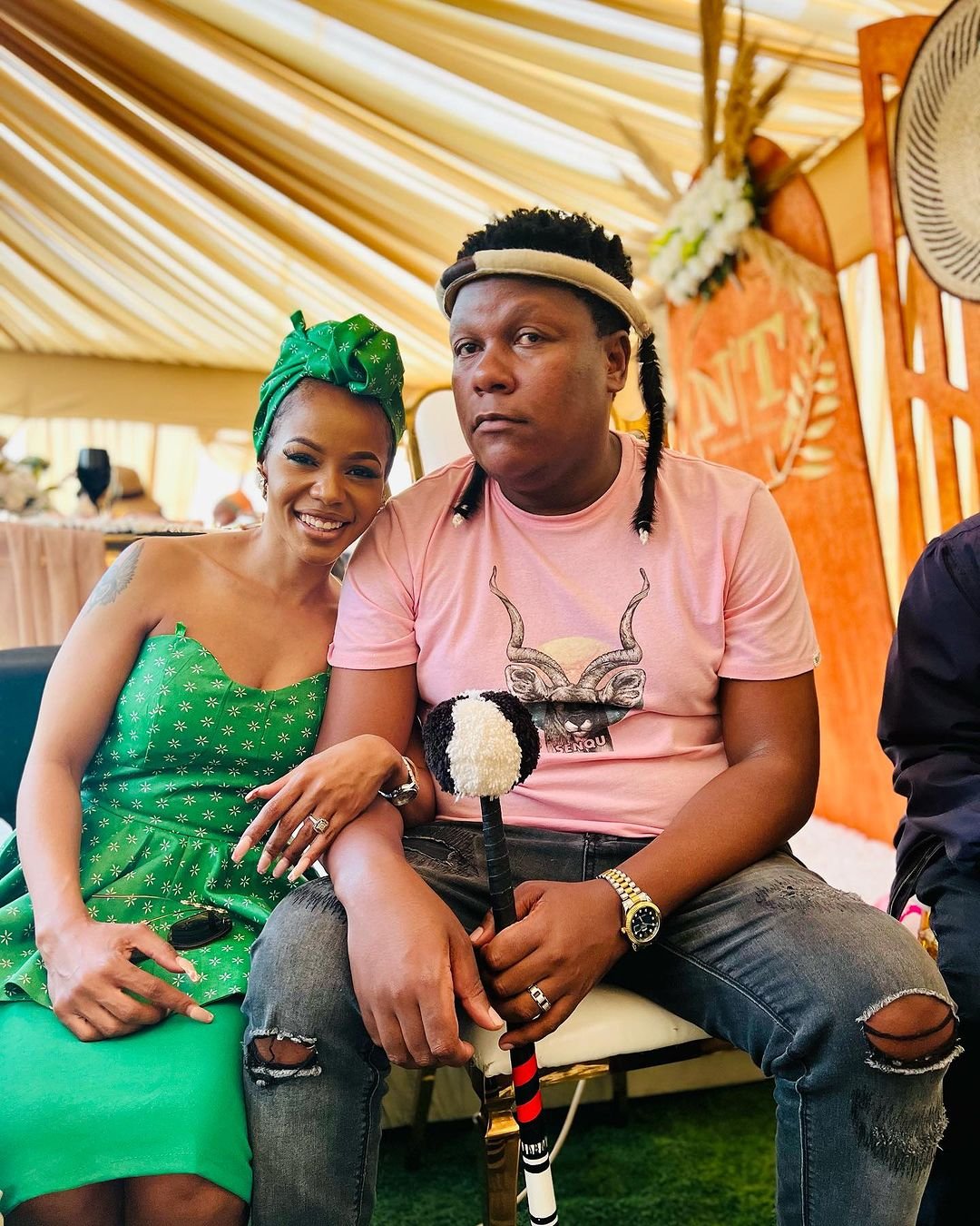 Zandie Khumalo and hubby