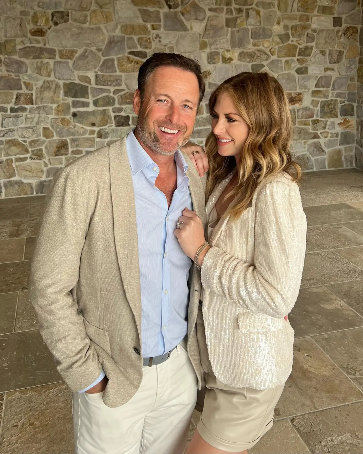 Chris Harrison and Lauren Zima