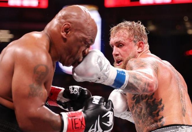 Jake Paul beats 58-year-old Mike Tyson